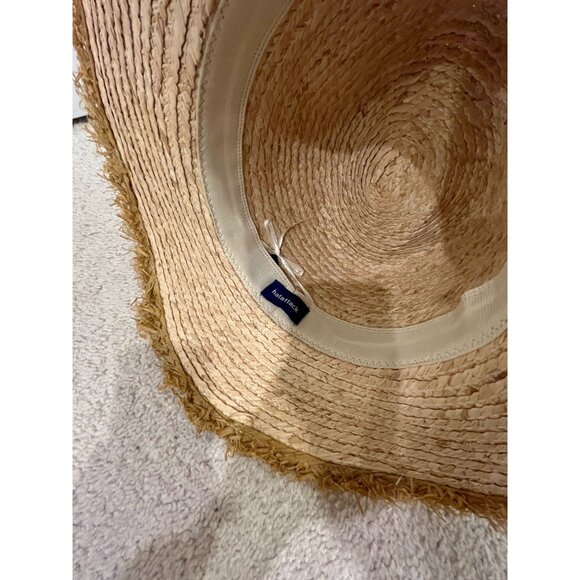 NWOT Hat Attack Fringe Brim Raffia Straw Sun Hat main image 4